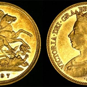 1897 SYDNEY MINT VEILED HEAD HALF SOVEREIGN