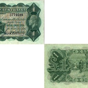 1926 KING GEORGE V KELL & COLLINS ONE POUND NOTE