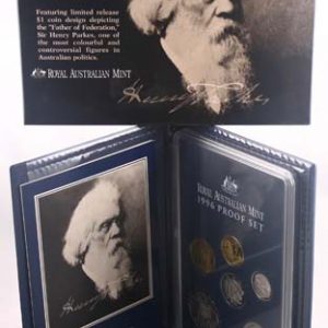 1996 ROYAL AUSTRALIA MINT "SIR HENRY PARKES CENTENARY" PROOF SET